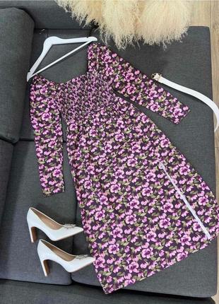 Платье в цветочный принт