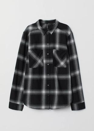 Женская рубашка в клетку h&m
