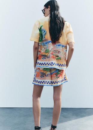 Шорты женские с принтом zara new
