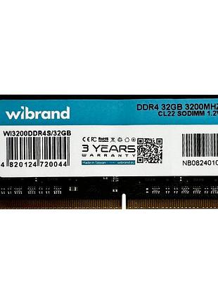 Ddr4 wibrand 32gb 3200mhz cl22 sodimm