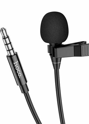 Мікрофон-петличка hoco l14 3.5 lavalier microphone black