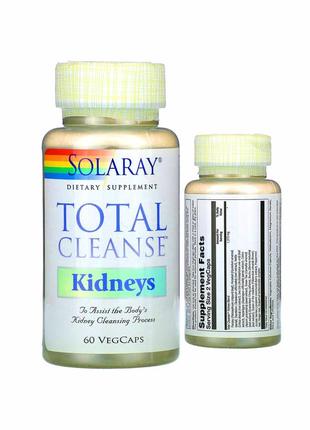 Solaray total cleanse для нирок 60 капсул vegcap urinary здоров'я сечовивідних шляхів нирк sor-08364