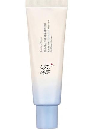 Сонцезахисний крем для обличчя з рисовою водою beauty of joseon relief sun aqua-fresh: rice + b5 spf