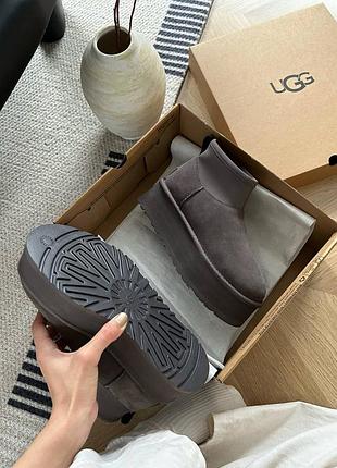 Ugg classic mini dipper угг діппер сірі