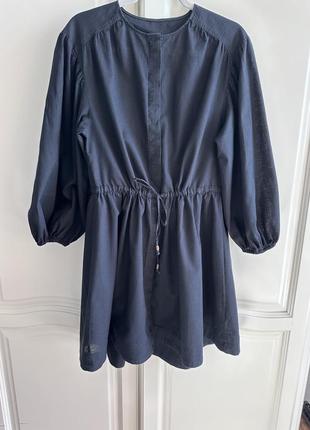 Льняно-хлопковое платье “h&m”