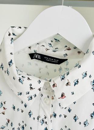 Рубашка zara вискоза 2