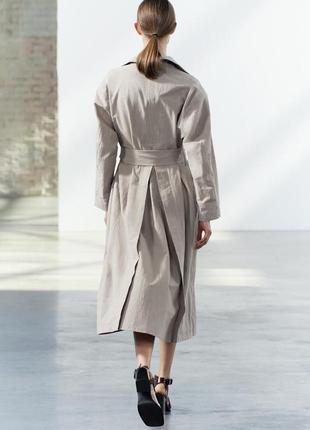 Роскошный двубортный тренч, плащ zara oversize!6 фото