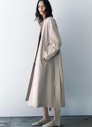 Роскошный двубортный тренч, плащ zara oversize!