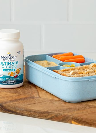 Nordic naturals, ultimate omega junior, омега-3 кислоти для дітей від 6 років, зі смаком полуниці, 6
