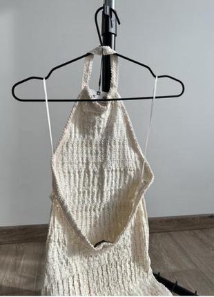 Сукня міді трикотажна з відкритою спиною8 фото