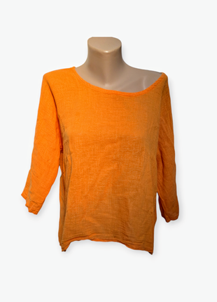 Льняна футболка блуза оверсайз італія