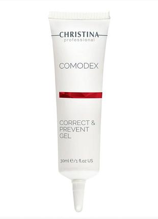 Гель від прищів та акне christina comodex correct, 30ml