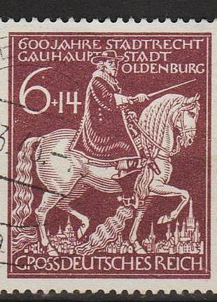 1945 - рейх - 600 років міста олденбурга mi.907 _1.60 eu _гаш
