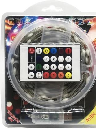 Гірлянда led rgb від usb довжина 5 метрів. світлодіодна стрічка 5.5v bluetooth ( smd 5050 )