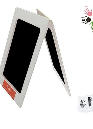 Набор для создания отпечатков детских ручек и ножек новорождённого черный