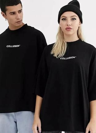 Стильная унисекс оверсайз футболка collusion asos