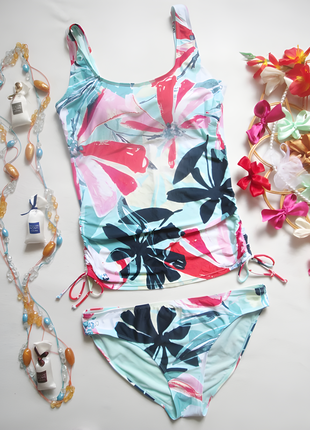 Суперовый купальник танкини в тропический принт m&s🌴🌺🌴