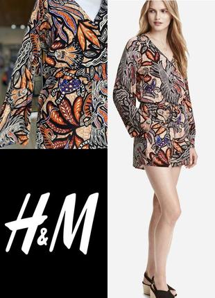 Стильный комбинезон на запах h&m этикетка