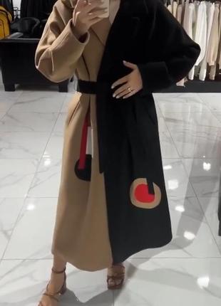 Пальто кашемировое/ в стиле dior/ натуральная ткань-кашемир+шерсть/ фабричная имталия/ 48-50р или л/мин/хл
