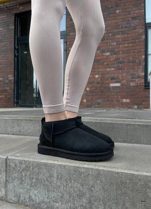 Женские ugg ultra mini black lacquer