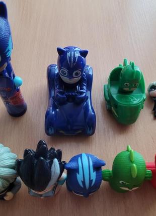 Набір іграшок "герої в масках" (pj masks)3 фото