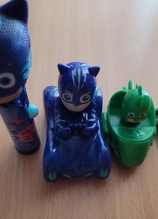 Набір іграшок "герої в масках" (pj masks)4 фото