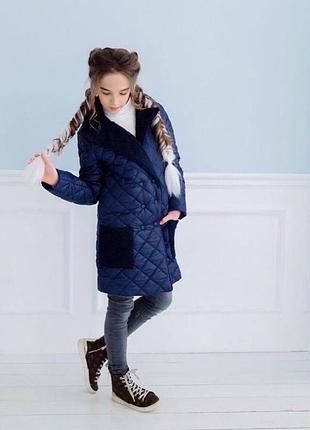 Пальто для девочки утепленное