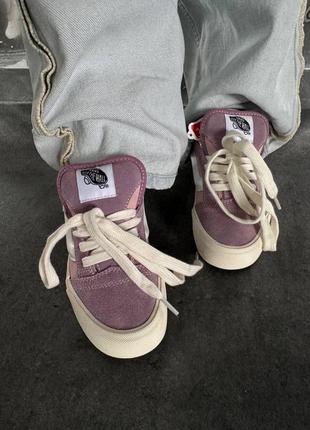 Кеды женские в стиле vans knu platform pink / lilac premium3 фото