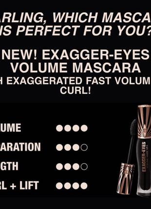 Обʼємна туш для вій charlotte tilbury exagger-eyes volume mascara 4 ml5 фото