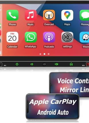 Автомобільна стереосистема zkjayoe double din магнітола автомагнітола 2 din apple carplay android auto
