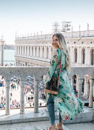 Zara кимоно платье с поясом размер универсальный4 фото