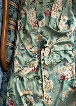 Zara кимоно платье с поясом размер универсальный5 фото