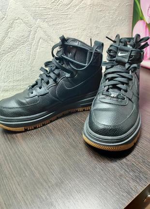 Высокие сникерсы, кроссовки nike air force 1, оригинальные