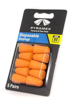 Беруши pyramex dp1000 упаковка 5 пар (защита слуха snr 38 дб)