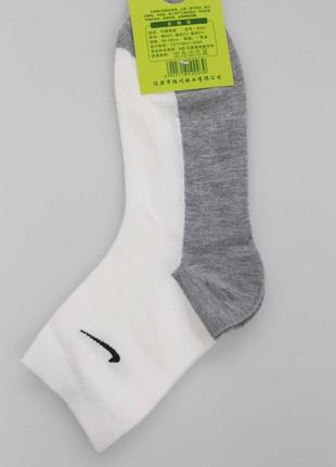 Носки 41-45 белый с серым striped calvin klein 22438