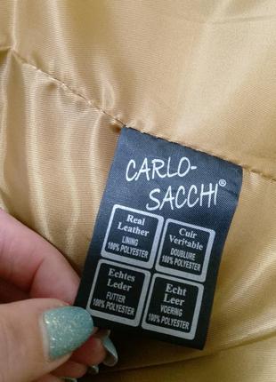 Шкіряна куртка косуха carlo sacchi.8 фото
