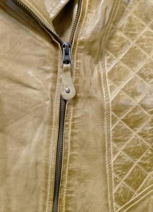 Кожаная куртка косуха carlo sacchi.3 фото