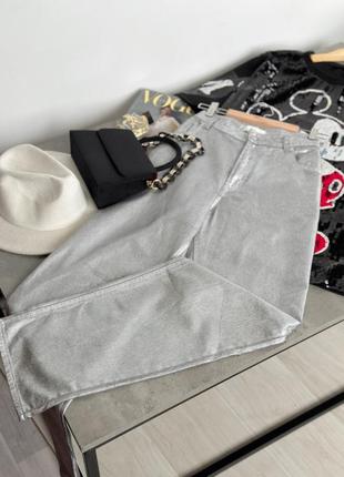 Крутые серебряные джинсы от h&amp;m5 фото