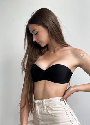 Безшовний бюстгальтер без бретель з push up