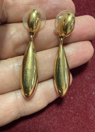 Серьги клипсы винтаж маркированы