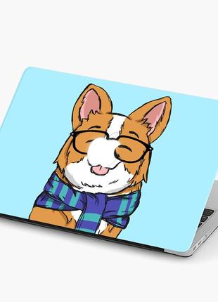 Чохол пластиковий apple macbook pro 16 a2141 коргі (corgi) макбук про case hard cover