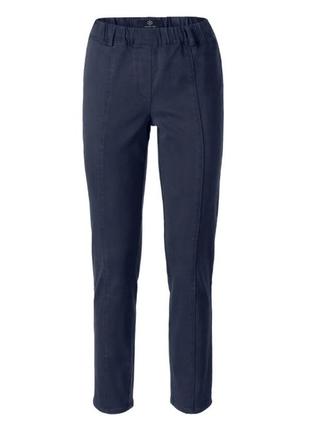 Брюки twill с комфортным поясом, темно-синие от tchibo (немеченица) размер наш 44-46(38 евро)