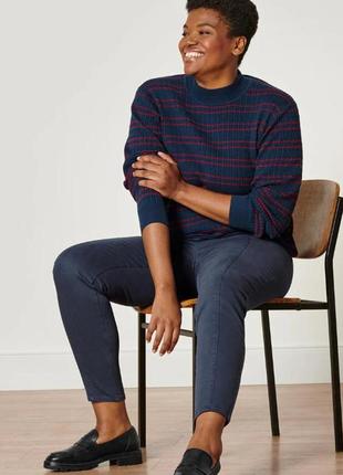 Брюки twill с комфортным поясом, темно-синие от tchibo (немеченица) размер наш 44-46(38 евро)