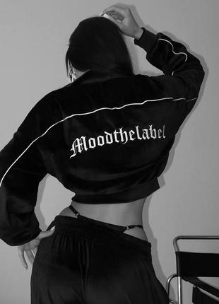 Трендовий спортивний костюм з бомбером з вишивкою mood the label
