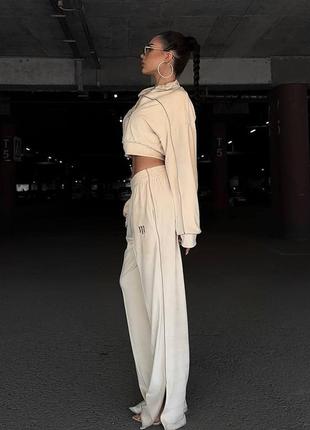 Трендовий спортивний костюм з бомбером з вишивкою mood the label8 фото