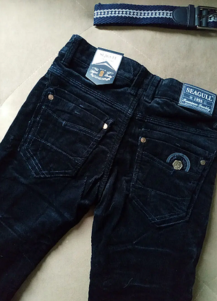 Штани вельветові для хлопчика на флісі 89971мо