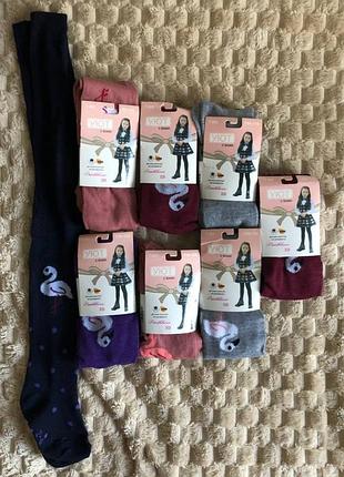 Колготи демі 92 -164 3д кольори заміри опис👇малюнки не всі є різні ще,також однотон4 фото