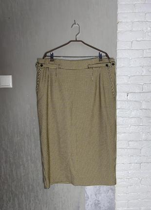 Длинная теплая юбка большого размера батал marks & spencer, xxxl 56р