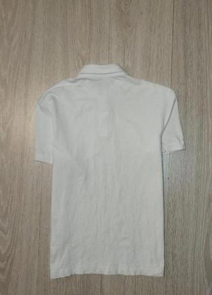 Белая футболка поло h&amp;m размер xs6 фото