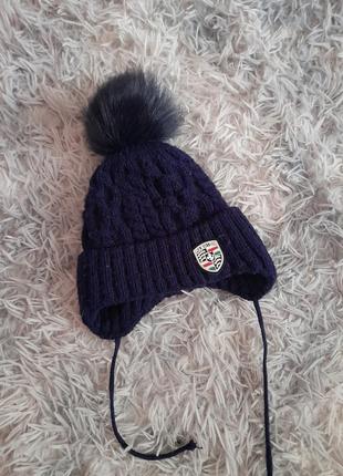 Дитяча зимова шапочка на 1-3 рочки